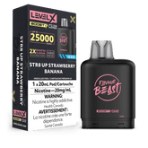 Level X Flavour Beast Boost Pod - STR8 Up Strawberry Banana Iced available on Canada online vape shop